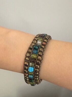 Vintage Boho Colorful Bead Wrap Bracelet